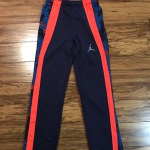 Nike Boys Youth XL Navy & Org Dri Fit Joggers NWOT